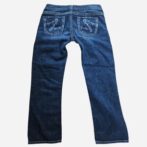 Silver low rise jeans